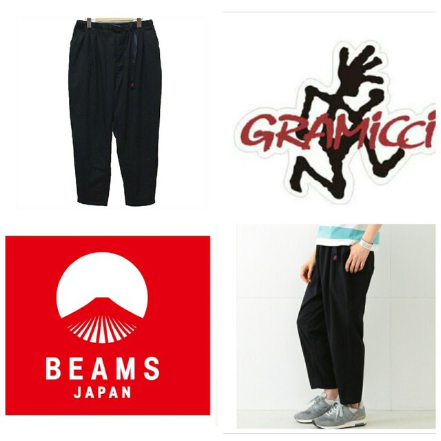 GRAMICCI(グラミチ)の美品/GRAMICCI×BEAMS JAPAN別注クロップドスラックス/ネイビー メンズのパンツ(スラックス)の商品写真