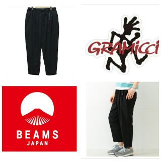 グラミチ(GRAMICCI)の美品/GRAMICCI×BEAMS JAPAN別注クロップドスラックス/ネイビー(スラックス)