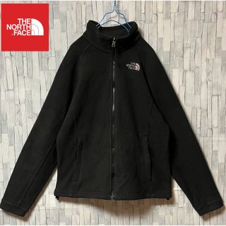 ザノースフェイス(THE NORTH FACE)のノースフェイス フリース ボア ブラック 黒 刺繍ロゴ ジャケット ジップアップ(ブルゾン)