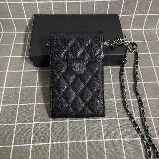 CHANEL - 素敵☆シャネル スマホケース チェーンウォレット ショルダーバッグ