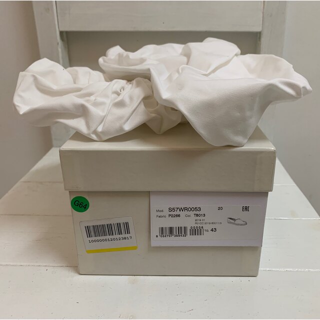 ヴィンテージ復刻 MAISON MARGIELA PARIS 2019s タビエスパドリーユ 43
