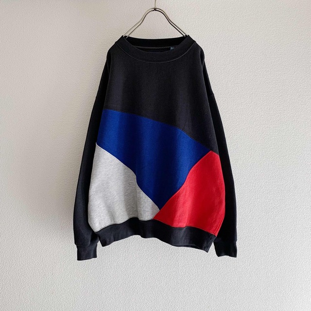 90’s TOWNCRAFT Design Sweatshirt トリコカラー