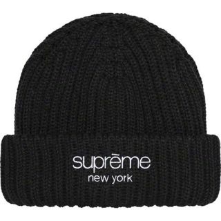 シュプリーム(Supreme)の22AW Supreme Ribbed Beanie "Black"(ニット帽/ビーニー)