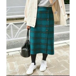 IENA - 美品 IENA イエナ Wフェイスリバーシブルミッドカーフスカート