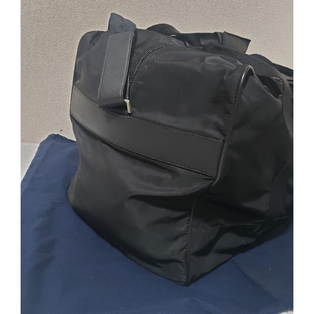 PRADAプラダボストンバック大容量!ショルダーストラップ付き美品