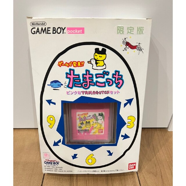 ゲームボーイ(ゲームボーイ)の限定版!!　ゲームで発見!!　たまごっち　ピンクなTAMAGOTCHセット エンタメ/ホビーのゲームソフト/ゲーム機本体(携帯用ゲーム機本体)の商品写真