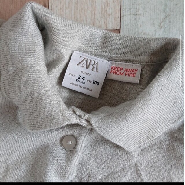 ZARA KIDS(ザラキッズ)のZARA BABY ニット ワンピース 104 キッズ/ベビー/マタニティのキッズ服女の子用(90cm~)(ワンピース)の商品写真