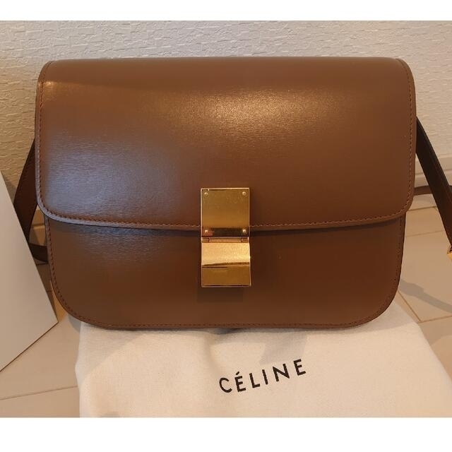 CELINE セリーヌ クラシック ボックス キャメル ミディアム バッグ