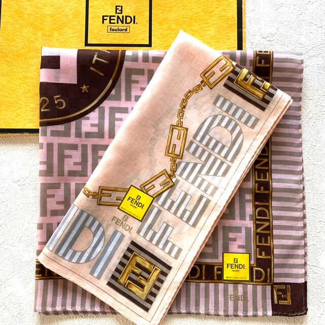 FENDI フェンディ ハンカチ 2枚セット