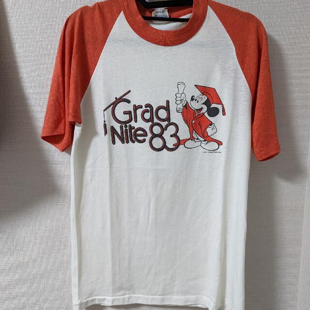 【大特価!!】 Disney 80s - Disney "Grad リンガーT Night'83" Tシャツ+カットソー(半袖+袖なし)