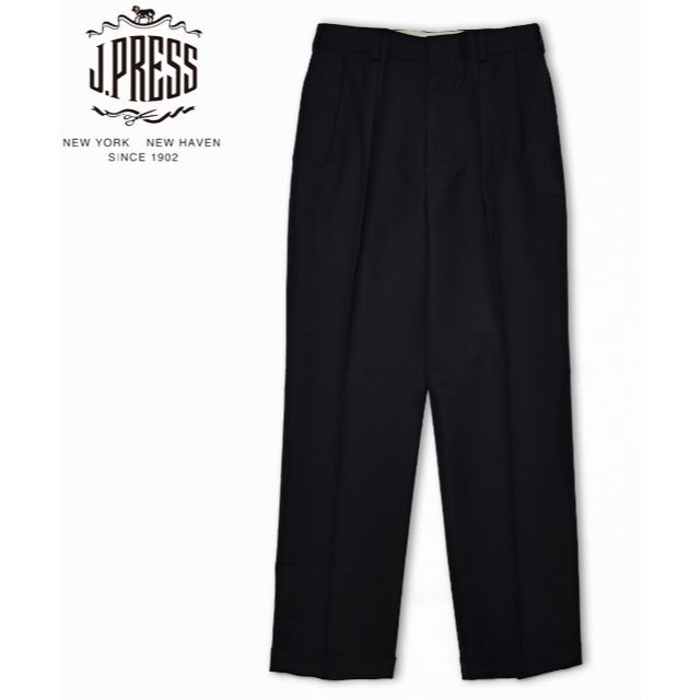 J.PRESS ジェイプレス インプリーツ スラックス パンツ W76