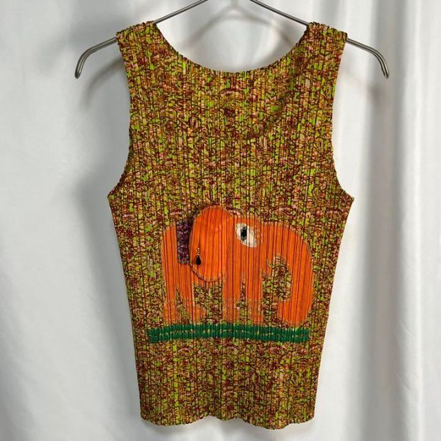 極美品】2006 PLEATS PLEASE 象 ギミック タンクトップ - タンクトップ