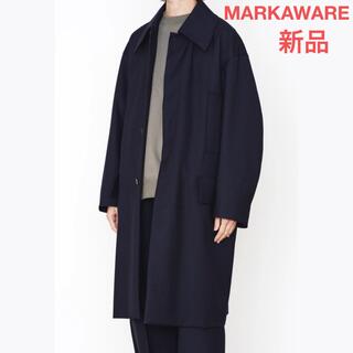 マーカウェア(MARKAWEAR)の【新品】MARKAWARE 22SS ステンカラーコート ネイビー(ステンカラーコート)