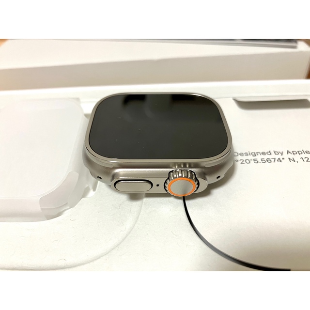 Apple Watch Ultra ブルー/グレイトレイルループ - M/L