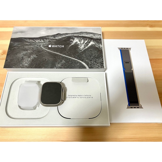 Apple Watch - Apple Watch Ultra ブルー/グレイトレイルループ - M/L