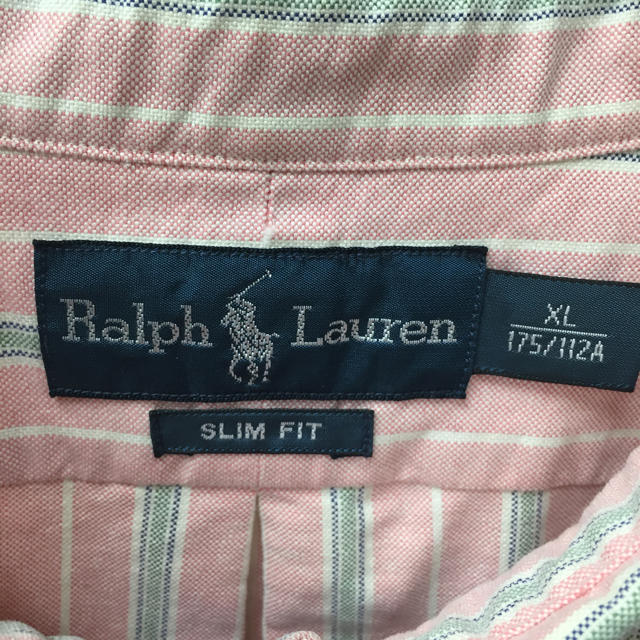 Ralph Lauren(ラルフローレン)のさと様専用 ラルフローレン　ピンクストライプ　 シャツ　送料無料！ メンズのトップス(シャツ)の商品写真