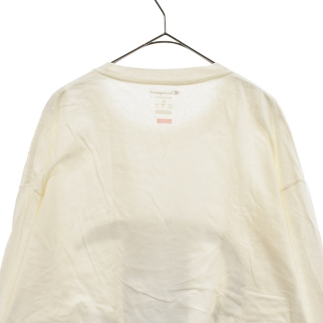 SUPREME シュプリーム 17SS ×Champion フロントデザイン長袖Tシャツ ロンT ホワイト