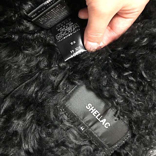 SHELLAC(シェラック)のSHELLAC シェラック レザー 羊革 レザージャケット ブラック メンズのジャケット/アウター(レザージャケット)の商品写真