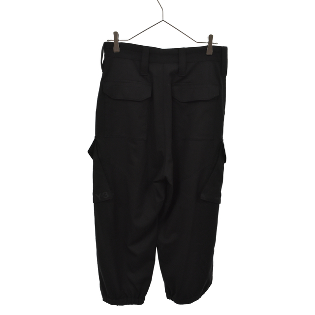 Y-3(ワイスリー)のY-3 ワイスリー CLASSIC REFINED WOOL STRETCH CARGO PANTS クラシック リファインド ウール ストレッチ カーゴ パンツ ブラック GV2794-1-101 メンズのパンツ(その他)の商品写真