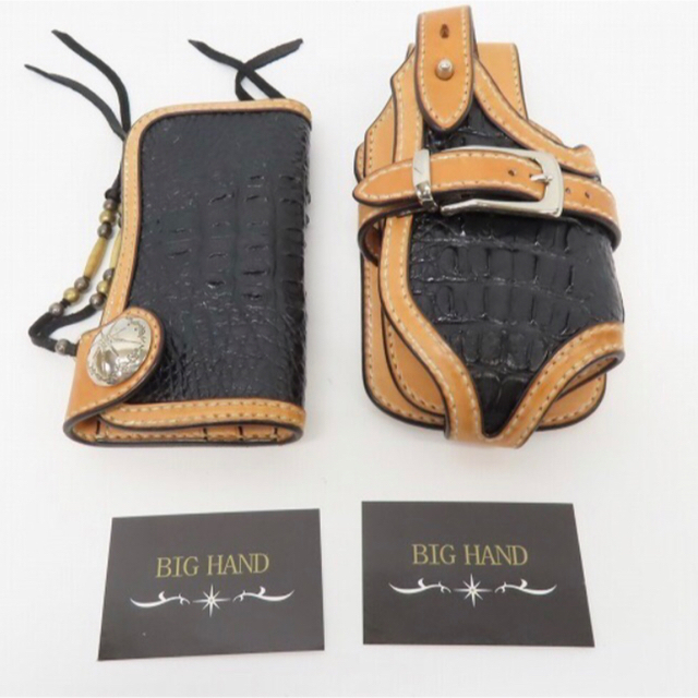 レア BIGHAND ウォレット ケース クロコ レア BIGHAND ウォレット ケース クロコ