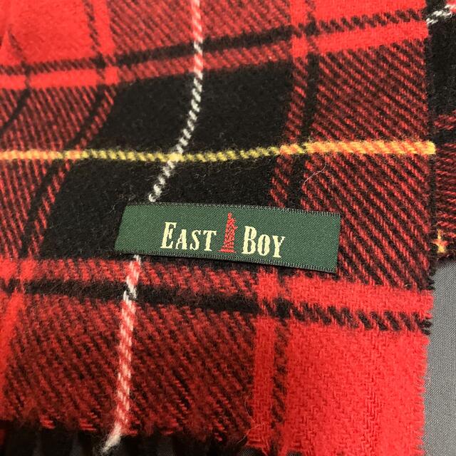 EASTBOY(イーストボーイ)のイーストボーイ　マフラー　赤　チェック レディースのファッション小物(マフラー/ショール)の商品写真