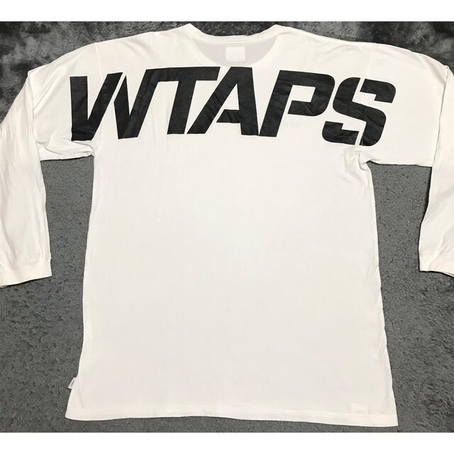 WTAPS ダブルタップス Tシャツ リブロゴ ロングスリーブTシャツ PYN. DESIGN LS 01 TEE  20SS ホワイト 白 XL トップス カットソー 長袖 プルオーバー 【メンズ】