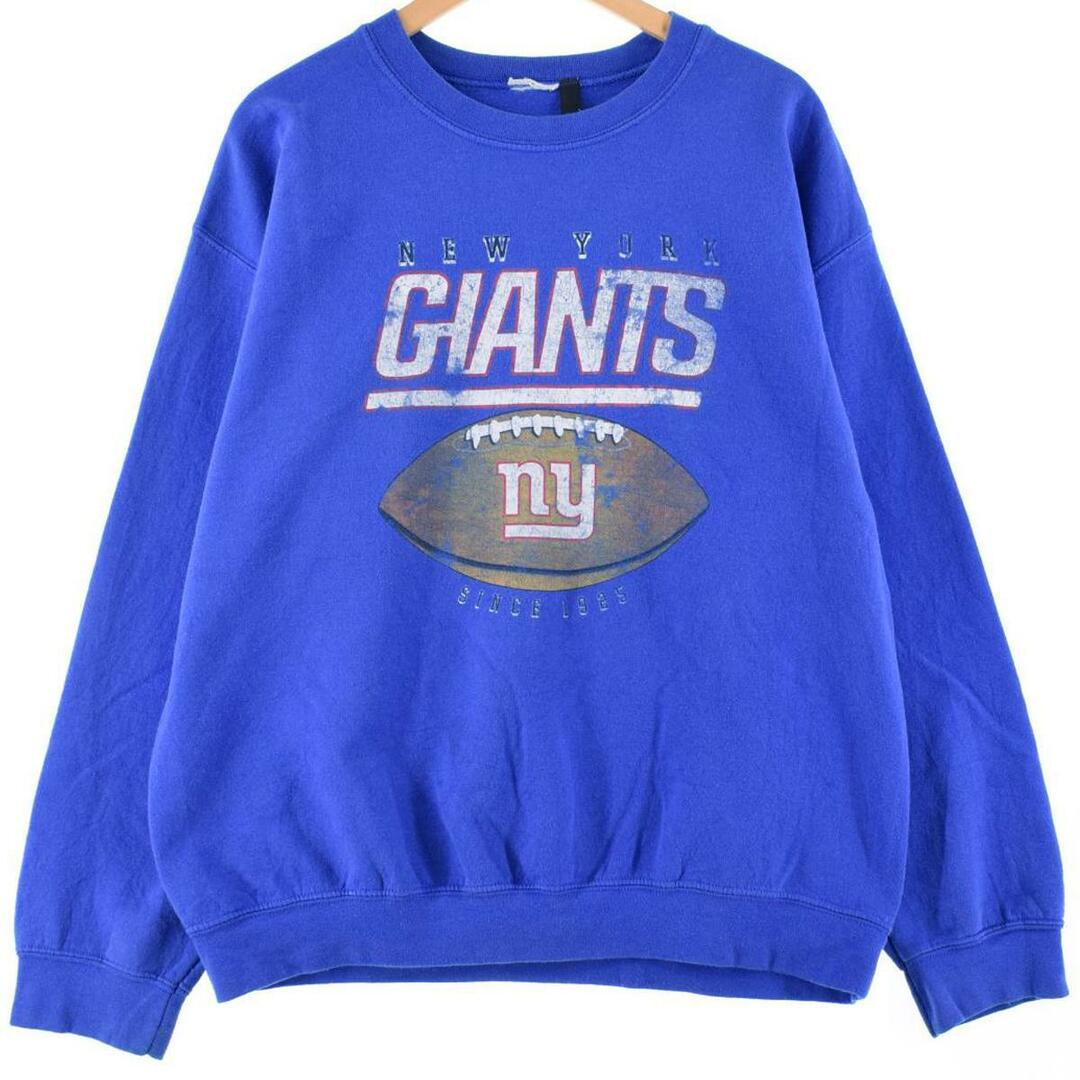 NFL NEW YORK GIANTS ニューヨークジャイアンツ プリントスウェットシャツ トレーナー メンズL /eaa289556