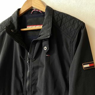 トミーヒルフィガー(TOMMY HILFIGER)の TOMMY HILFIGER ナイロンジップアップジャケット BLACK(ナイロンジャケット)