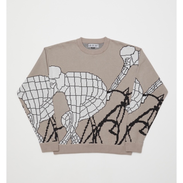 BAL JACQUARD COTTON CREWNECK SWEATER 1