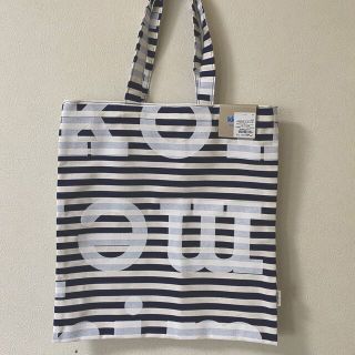 マリメッコ(marimekko)のしずか様♡未使用♡マリメッコ Tasaraita Logo トートバッグ(トートバッグ)