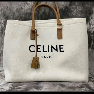 セリーヌ(celine)の美品　セリーヌ　キャンバス　ロゴ　トート バッグ(トートバッグ)