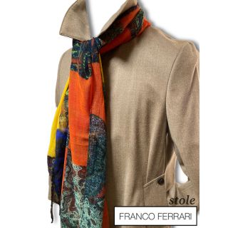 【新品】FRANCO FERRARI／フランコフェラーリ／ストール／ペイズリー(ストール)