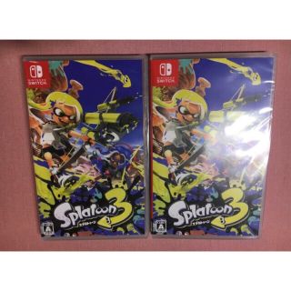 ニンテンドースイッチ(Nintendo Switch)の新品未開封スプラトゥーン3 ×2セット任天堂スイッチ パッケージ版シュリンク付き(家庭用ゲームソフト)