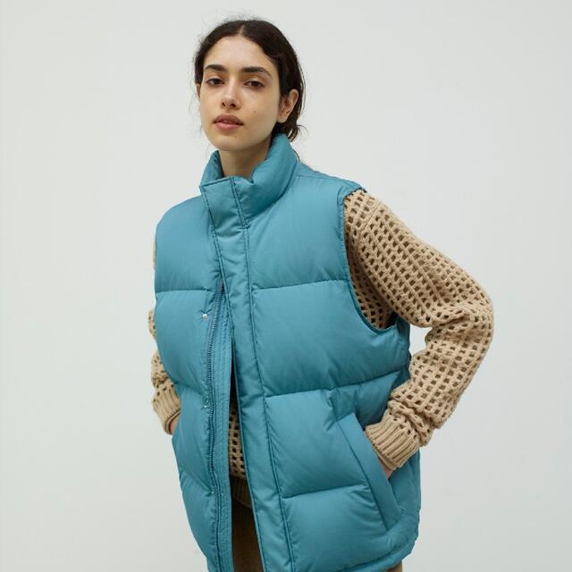 オーラリー】 SUVIN HIGH COUNT CLOTH DOWN VEST - ダウンベスト