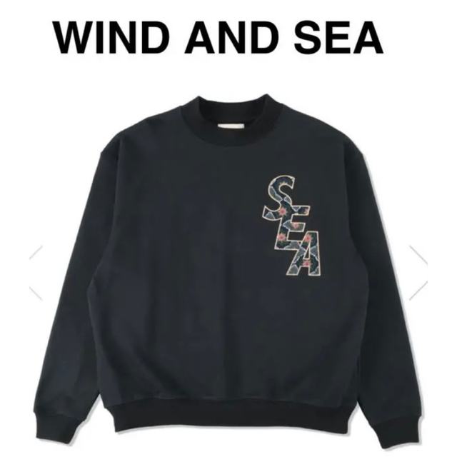 windandsea crew neck Lサイズ black