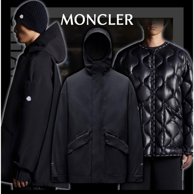 MONCLER(モンクレール)のMONCLER × HYKE LANGUARDサイズ0ダウンショートジャケット メンズのジャケット/アウター(ダウンジャケット)の商品写真
