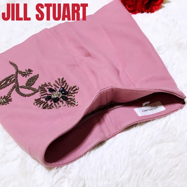 JILLSTUART(ジルスチュアート)のJILL STUART ジルスチュアート ビジュー ミニスカート レディースのスカート(ミニスカート)の商品写真