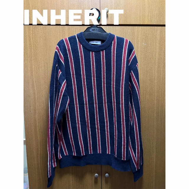 INHERIT/SIMPLICITE(インヘリットシンプリシテェ)の【値下げしました】ストライプセーター / INHERIT メンズのトップス(ニット/セーター)の商品写真