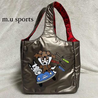 m.u sports ミエコウエサコ　メタリック　キューブ型バッグ　ポーチ(バッグ)