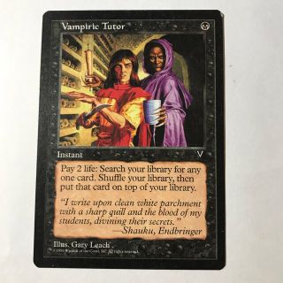 マジックザギャザリング(マジック：ザ・ギャザリング)のMTG　吸血の教示者/Vampiric Tutor(シングルカード)