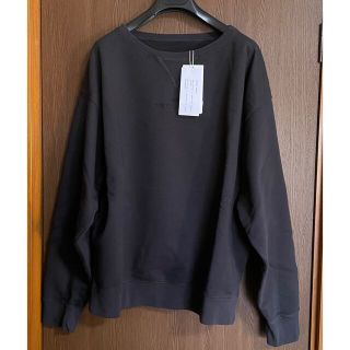 マルタンマルジェラ(Maison Martin Margiela)の22SS新品XS メゾン マルジェラ リバースロゴ スウェット シャツ ブラック(スウェット)