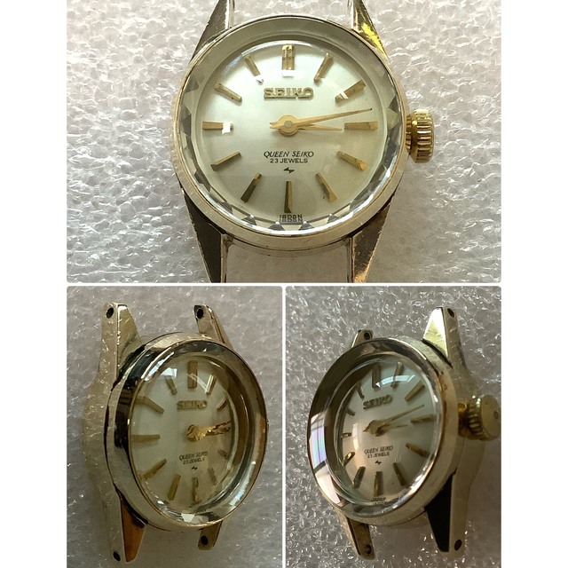 SEIKO(セイコー)の良品‼️QUEEN SEIKO クイーンセイコー　カットガラス　手巻き腕時計 レディースのファッション小物(腕時計)の商品写真