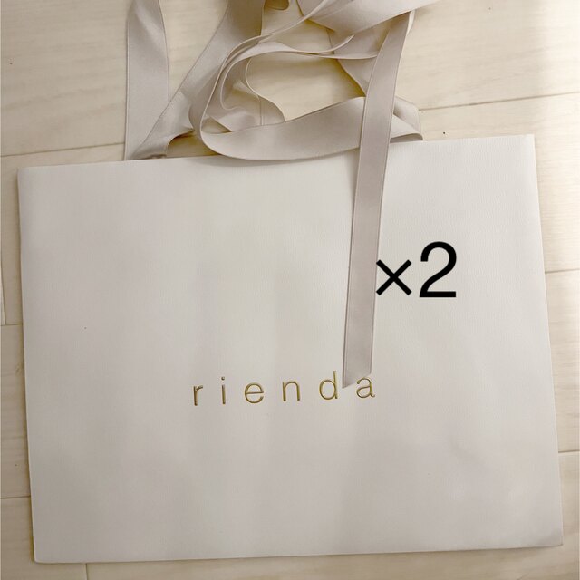 rienda(リエンダ)の小ショッパー×2 レディースのバッグ(ショップ袋)の商品写真