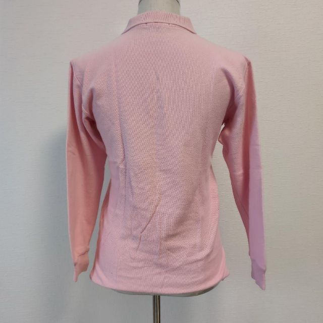 POLO RALPH LAUREN(ポロラルフローレン)のPOLO RALPH LAUREN【M】ポロシャツ　ピンク　長袖　a256 レディースのトップス(Tシャツ(長袖/七分))の商品写真
