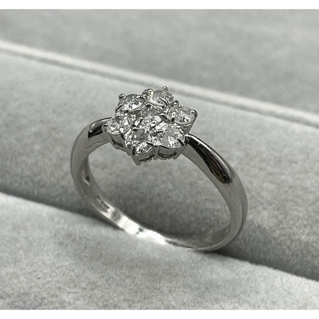 RJ246★高級 ダイヤモンド0.5ct プラチナ リング レディースのアクセサリー(リング(指輪))の商品写真