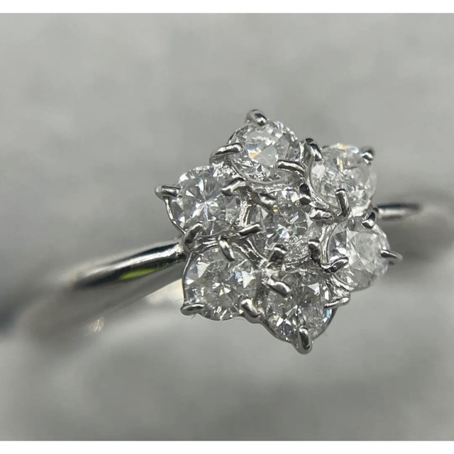 RJ246★高級 ダイヤモンド0.5ct プラチナ リング レディースのアクセサリー(リング(指輪))の商品写真