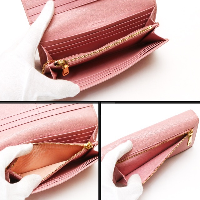 MIU MIU - 【良品】◇ミュウミュウ◇ リボン / ピンク レザー MIU MIU - 【良品】◇ミュウミュウ◇ リボン / ピンク レザー