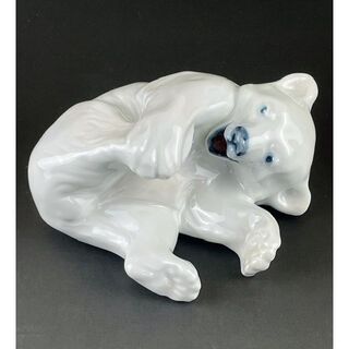 【未使用】ロイヤルコペンハーゲン 白熊 シロクマ 白くま ぺーパーウェイト 置物