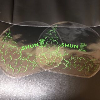 卓球ラバー保護フィルム SHUNXING グリーン文字 2枚セット@3101(卓球)