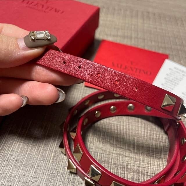 値下げ】VALENTINO ロックスタッズブレスレット3連-